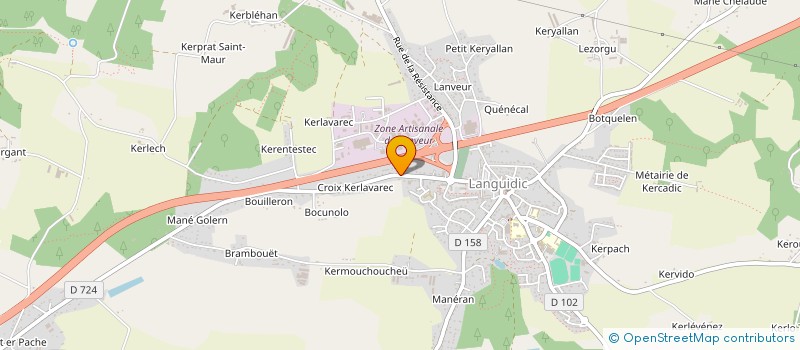 localisation de l'entreprise SCI S.D.F.  LANGUIDIC