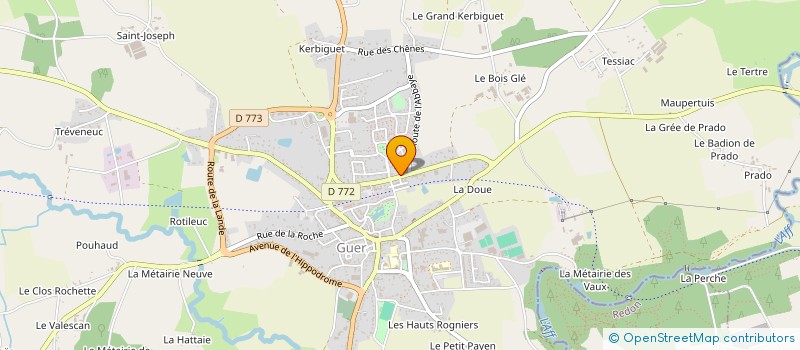 localisation de l'entreprise SCI S.D.G.C.  GUER