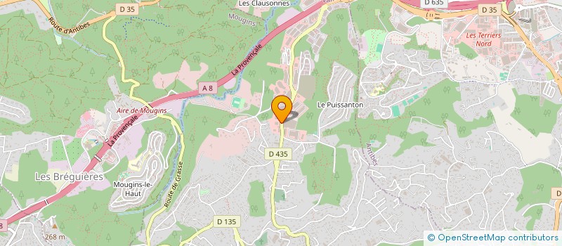localisation de l'entreprise SCI S.D.M. à VALLAURIS