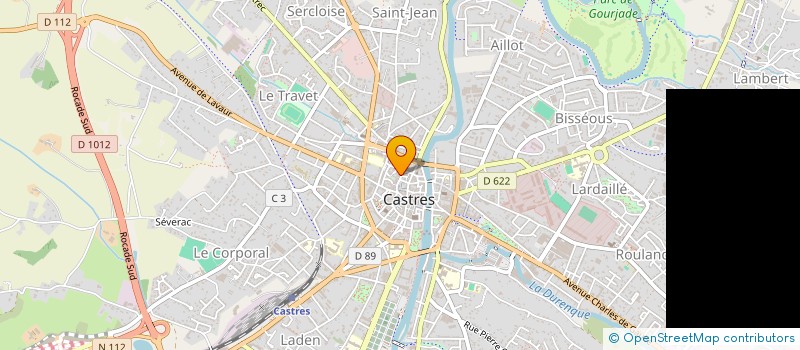 localisation de l'entreprise SCI S.D.M.I.  CASTRES