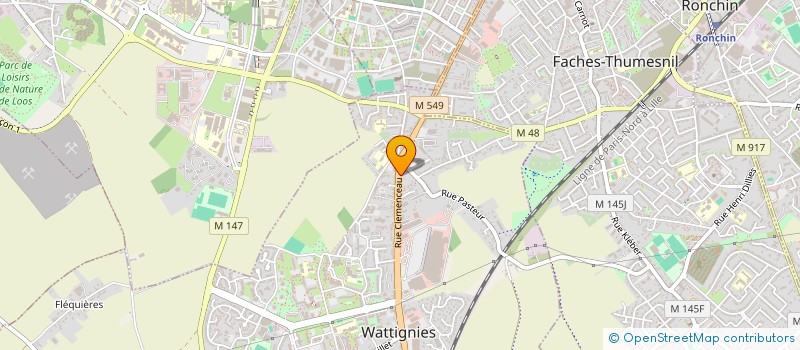 localisation de l'entreprise SCI S.DE COURBET  CARVIN