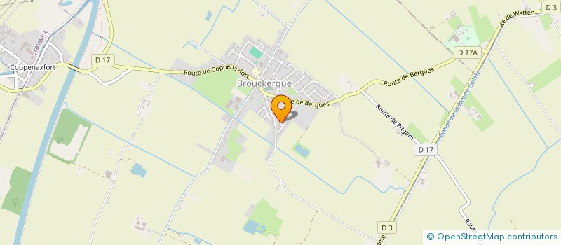 localisation de l'entreprise SCI S & E  BROUCKERQUE