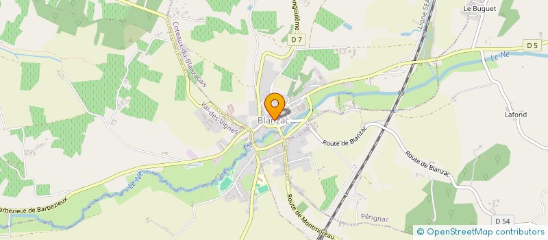 localisation de l'entreprise SCI S.E.A  COTEAUX-DU-BLANZACAIS