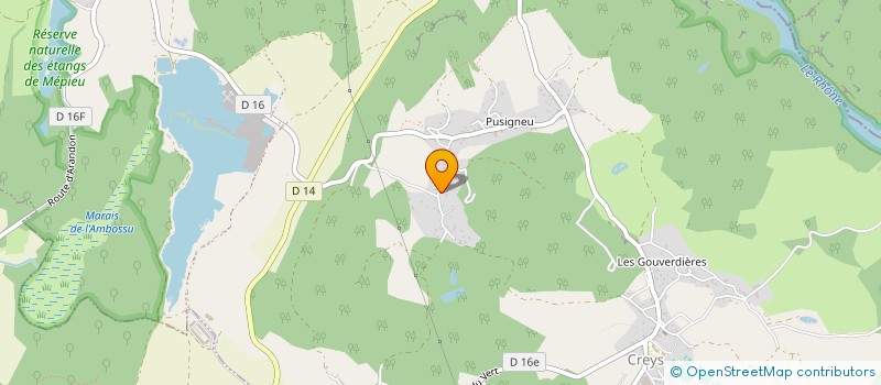 localisation de l'entreprise SCI S.E.A.  CREYS-MEPIEU