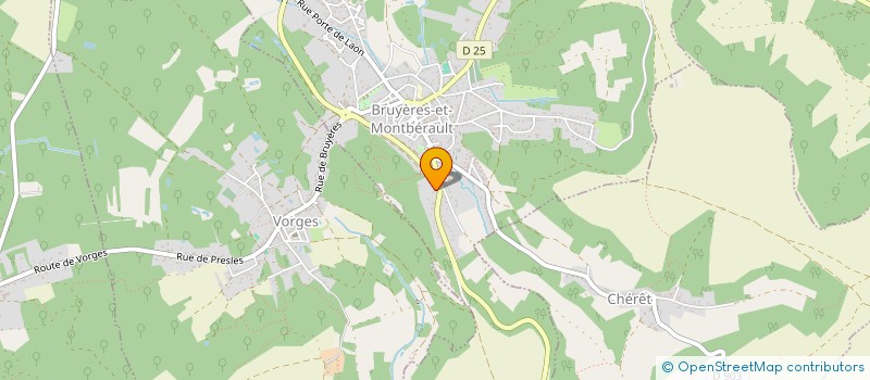 localisation de l'entreprise SCI S.E.B à BRUYERES-ET-MONTBERAULT