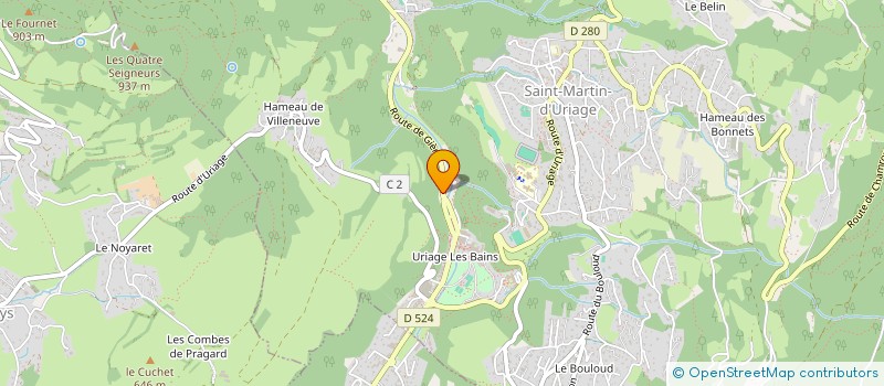 localisation de l'entreprise SCI S.E.E.M.  SAINT-MARTIN-D'URIAGE