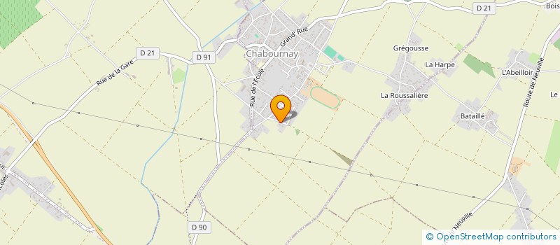 localisation de l'entreprise SCI S.E.J  CHABOURNAY