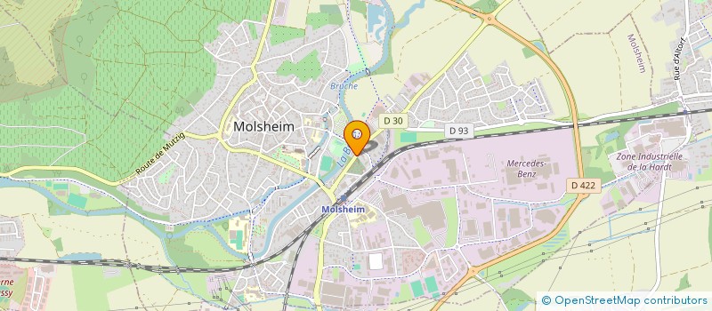 localisation de l'entreprise SCI S.E.N.A.  MOLSHEIM