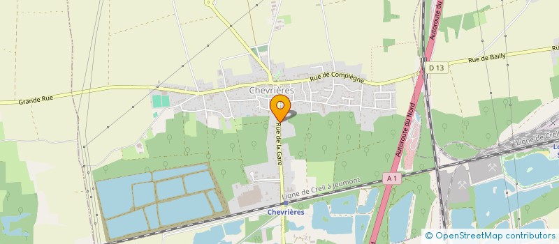 localisation de l'entreprise SCI S.E.R.C.  CHEVRIERES