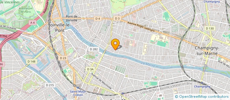 localisation de l'entreprise SCI S.E.V à CHAMPIGNY-SUR-MARNE