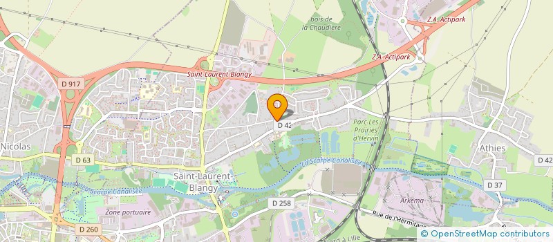 localisation de l'entreprise SCI S'EMM  SAINT-LAURENT-BLANGY