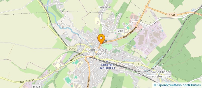 localisation de l'entreprise SCI S ET D  SAINT-POL-SUR-TERNOISE