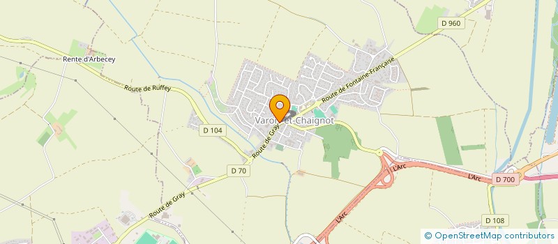 localisation de l'entreprise SCI S ET F  VAROIS-ET-CHAIGNOT