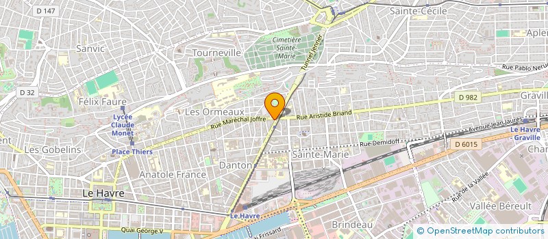 localisation de l'entreprise SCI S ET J  LE HAVRE