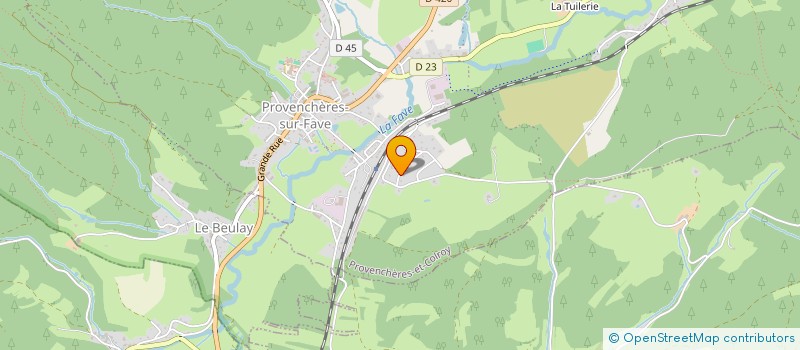 localisation de l'entreprise SCI S ET M  PROVENCHERES-ET-COLROY