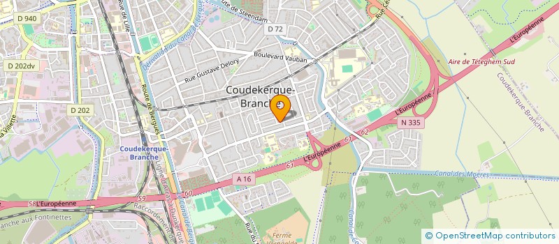 localisation de l'entreprise SCI S ET V  COUDEKERQUE-BRANCHE