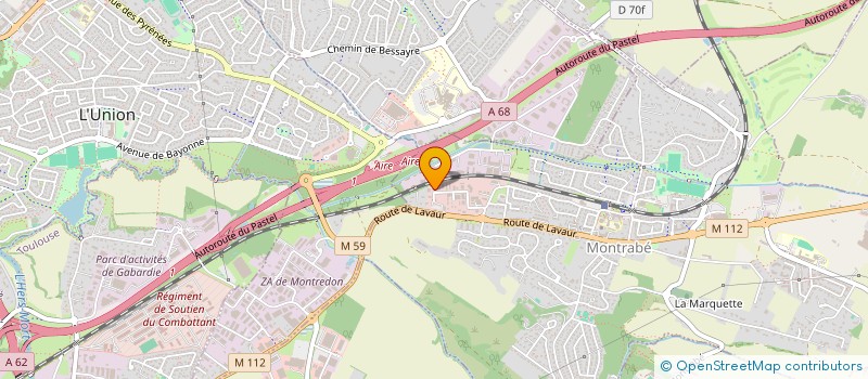 localisation de l'entreprise SCI S.F.B.  MONTRABE