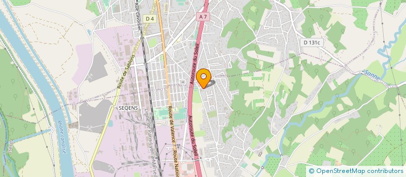 localisation de l'entreprise SCI S.F.C  SALAISE-SUR-SANNE