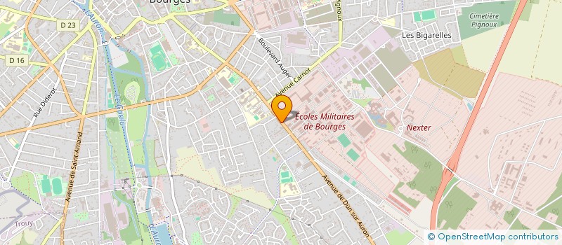 localisation de l'entreprise SCI S.F.D.H.  BOURGES