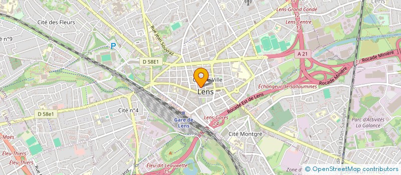 localisation de l'entreprise SCI S.F.G  LENS