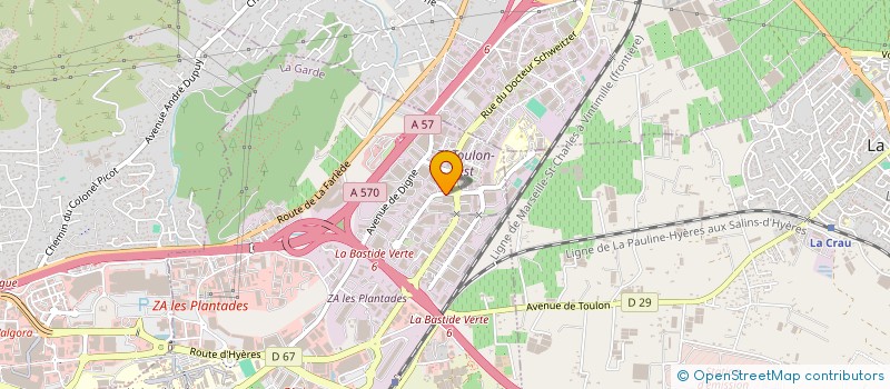 localisation de l'entreprise SCI S. F. G.  LA FARLEDE