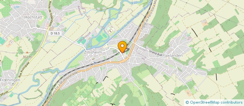 localisation de l'entreprise SCI S.F.H.  ZILLISHEIM