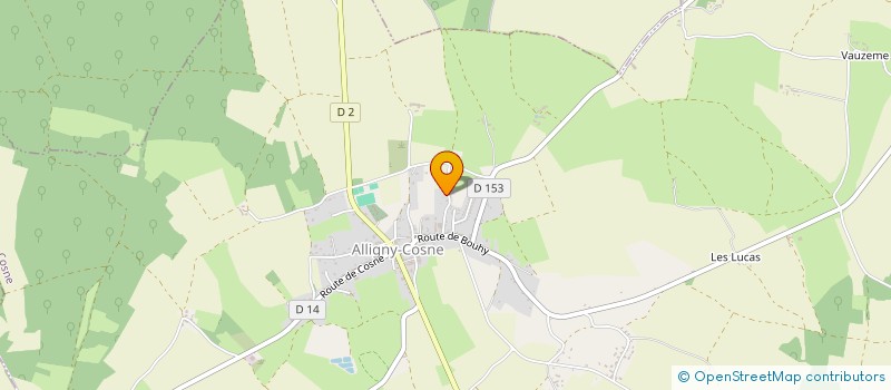 localisation de l'entreprise SCI S.F.J à ALLIGNY-COSNE