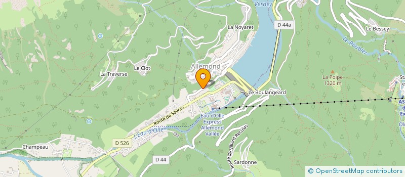 localisation de l'entreprise SCI S.F.J.  ALLEMOND