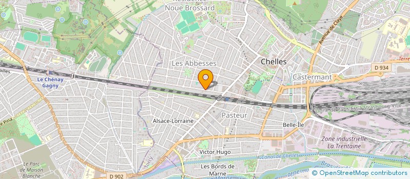 localisation de l'entreprise SCI S F Z à GAGNY