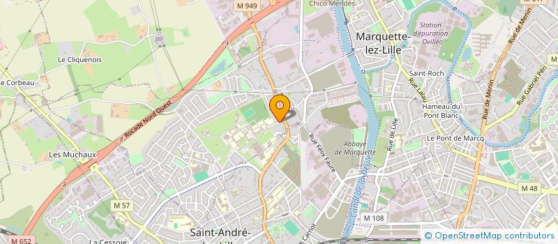 localisation de l'entreprise SCI S G  MARQUETTE-LEZ-LILLE