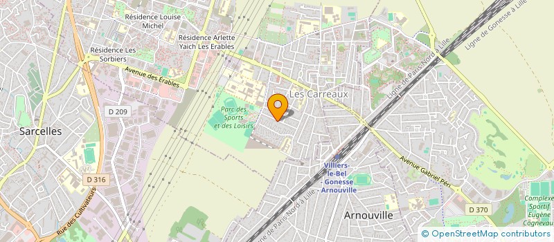 localisation de l'entreprise SCI S.G  VILLIERS-LE-BEL