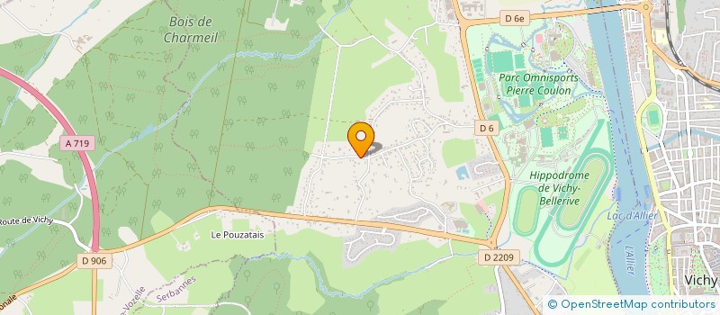 localisation de l'entreprise SCI S.G.  BELLERIVE-SUR-ALLIER