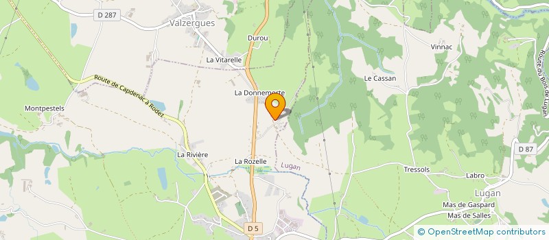 localisation de l'entreprise SCI S.G.C.  LUGAN