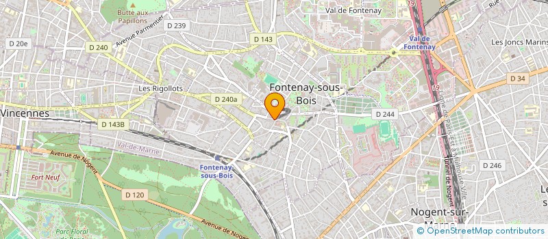 localisation de l'entreprise SCI S.G.NOLO à FONTENAY-SOUS-BOIS
