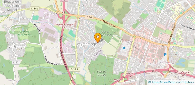 localisation de l'entreprise SCI S G P F à THIONVILLE