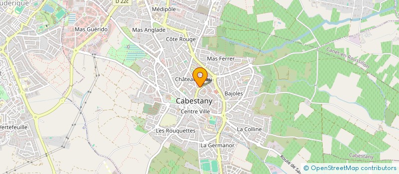 localisation de l'entreprise SCI S H  CABESTANY