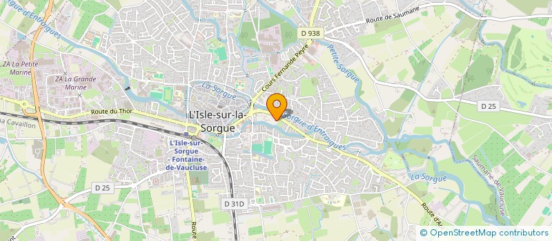 localisation de l'entreprise SCI S.H.  L'ISLE-SUR-LA-SORGUE