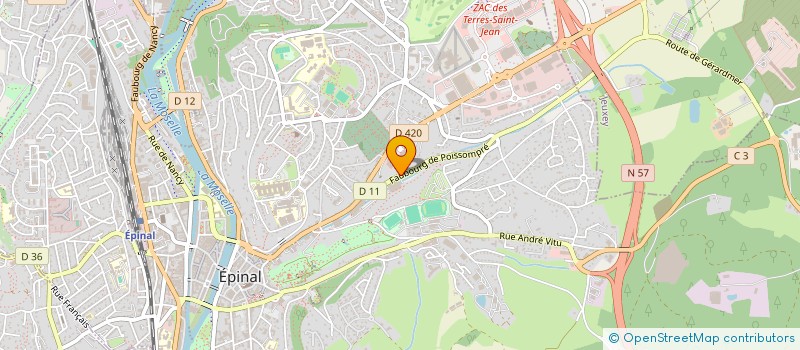 localisation de l'entreprise SCI S.H.D à EPINAL