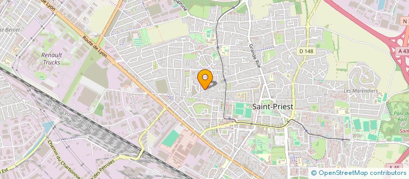 localisation de l'entreprise SCI S.H.G.  SAINT-PRIEST