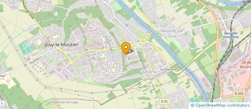 localisation de l'entreprise SCI S&H PATRIMOINE  JOUY-LE-MOUTIER