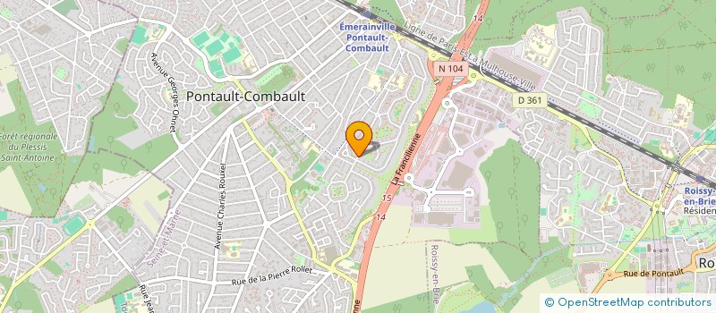 localisation de l'entreprise SCI S I A M à PONTAULT-COMBAULT