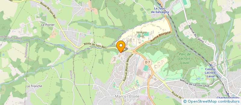 localisation de l'entreprise SCI S.I.B.L.  MARCY-L'ETOILE