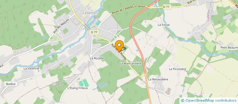 localisation de l'entreprise SCI S.I.B.L.I. à CELLETTES