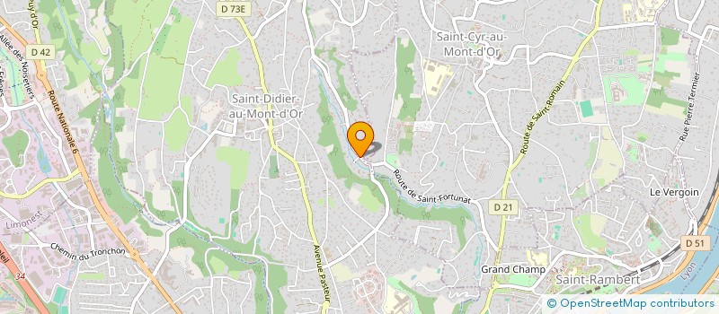 localisation de l'entreprise SCI S.I.C.B.O.  SAINT-DIDIER-AU-MONT-D'OR