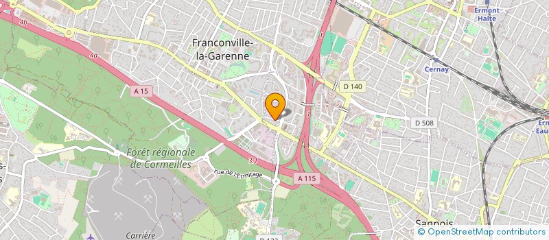 localisation de l'entreprise SCI S.I.K  SANNOIS