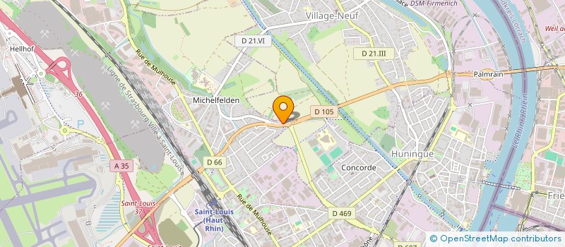 localisation de l'entreprise SCI S-IMMO  SAINT-LOUIS