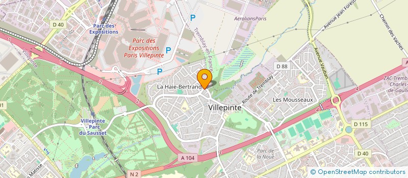 localisation de l'entreprise SCI S&J à VILLEPINTE