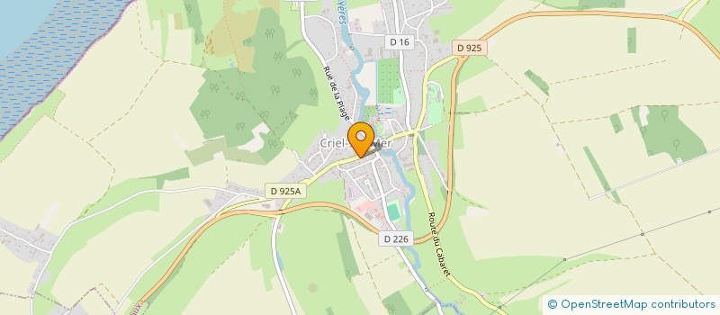 localisation de l'entreprise SCI S&J  CRIEL-SUR-MER