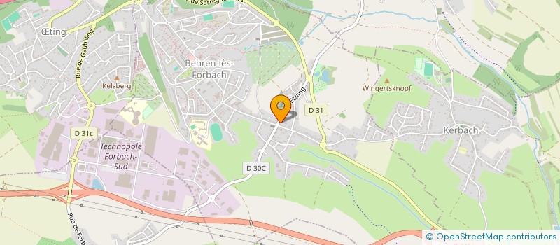 localisation de l'entreprise SCI S J A  BEHREN-LES-FORBACH