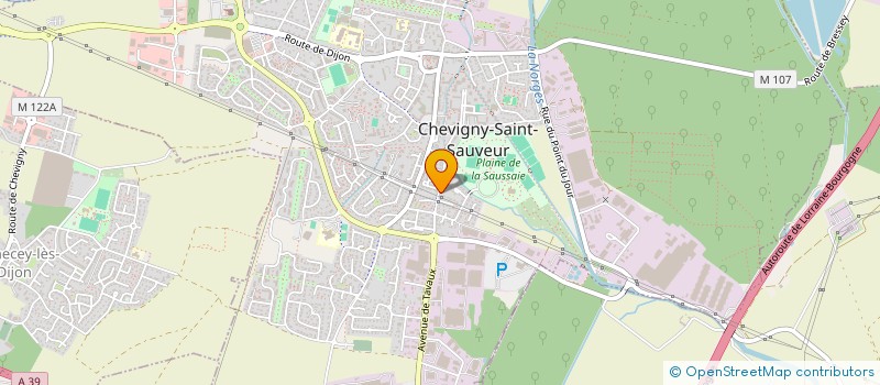 localisation de l'entreprise SCI  S.J.L.  CHEVIGNY-SAINT-SAUVEUR